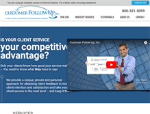 Tablet Screenshot of customerfollowupinc.com